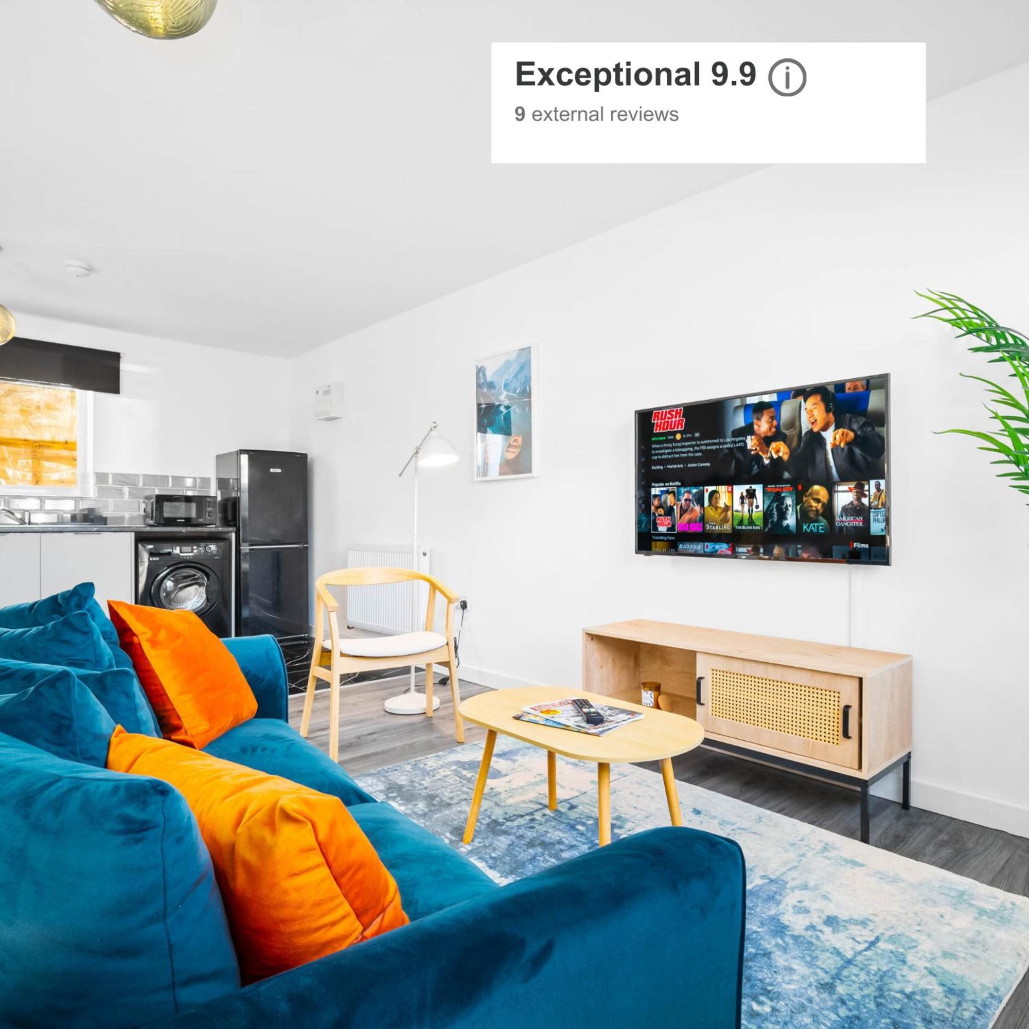 Modern Apartment - Cradley Heath - Top Rated - Netflix - Wifi - 1Mh スメスウィック エクステリア 写真